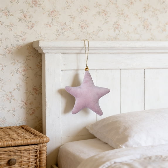 Decorative Pendant, Star Shaped Ornament, Thoughtful Gift For Birthdays Holidays And Housewarming, 5PCS Set, Cloth Material