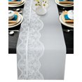 thumbnail image 1 of Decorative Petal Line Plant Table Runner Wedding Decoration Home Dinner Table Decor Cotton Linen Table Runner, 1 of 6
