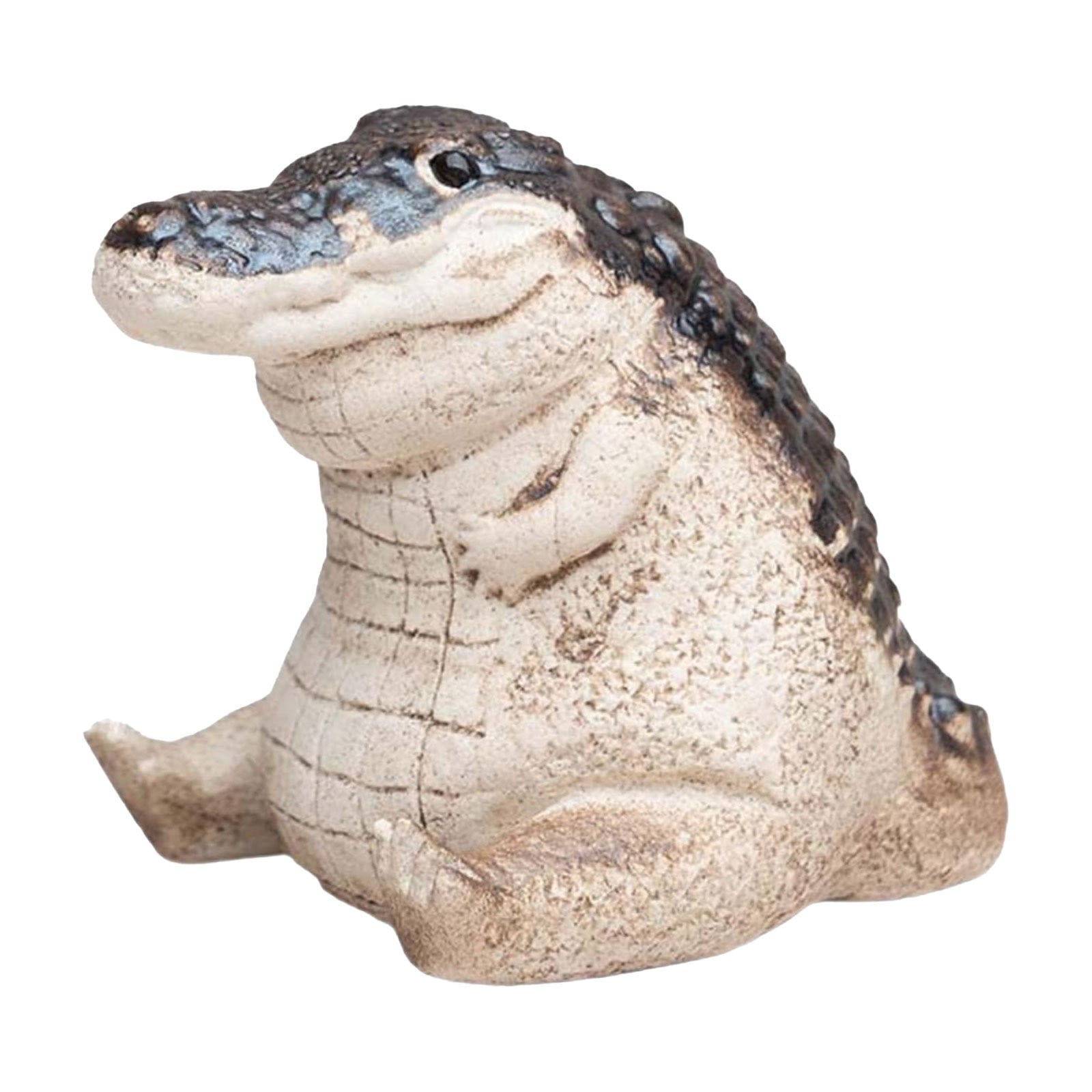 Mini Beige Resin Baby Alligator Garden Ornament