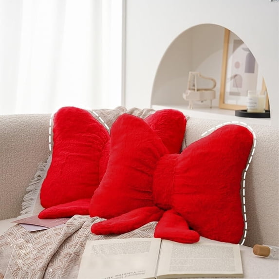 Decorative Pillow, Bow-Filled Lumbar Pillow, Home Decor (2 Count)