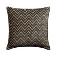 thumbnail image 1 of Decorative Pillow Case Covers With Zipper, Grey 24"x24" (60x60 cm) Euro Sham, Velvet Chevron & Crystals Embroidered Throw Pillows For Sofa, Geometric Pattern Modern - Crystal Chevron, 1 of 3