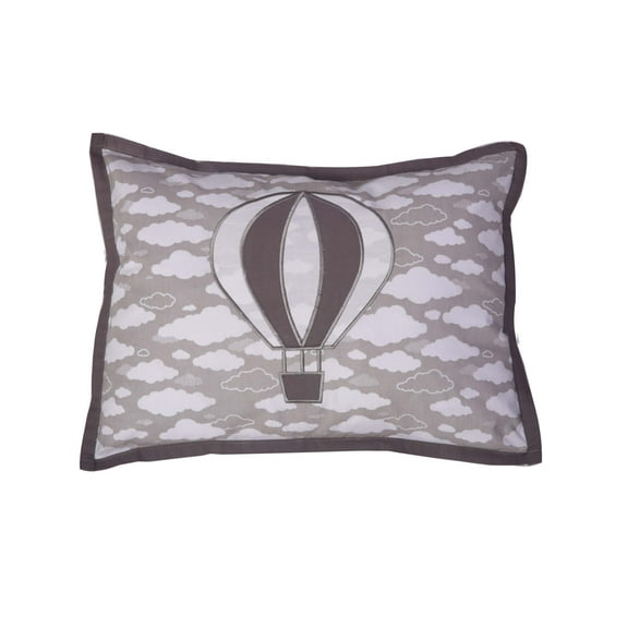Decorative Pillow, Clouds in the City Grey