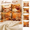 thumbnail image 1 of Decorative Pillow Cover, 18X18 Inch Waterproof Fall Outdoor Pillow Cover, Maple Print Coffee Mug Pinecones Throw Pillow Cover, Washable Fall Decor Pillow Case, Durable Pillow Slip, 1 of 6