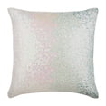 thumbnail image 1 of Decorative Pillow Cover, Aqua Blue Decorative Pillow Covers For Couch 16x16 inch (40x40 cm), Silk Throw Pillow Covers, Ombre, Modern Toss Pillow Covers - Frozen Sparkles, 1 of 3