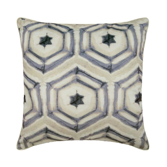 Decorative Pillow Cover, Batik Abstract Couch Cushion Cover, Purple Color Cotton Printed Pillow Cover, Purple Pillow Cover 20x20 inch (50x50 cm), Contemporary, Ikat - Batik Purple