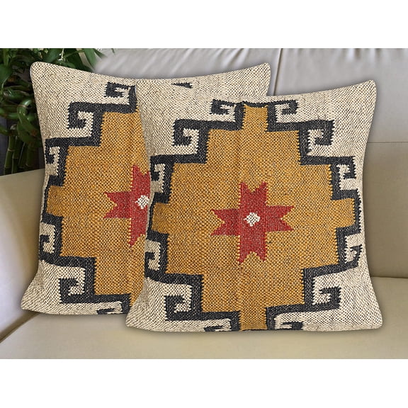 Decorative Pillow Cover For Home Bedroom Décor Wool Jute Square Cushion Case