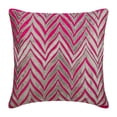 thumbnail image 1 of Decorative Pillow Cover, Pillow Covers For Couch, Decorative Pillow Covers 20x20 inch (50x50 cm) Pink, Silk Throw Pillow Covers, Handmade Pillow Covers, Modern - Chevron Fuchsia Glam, 1 of 3