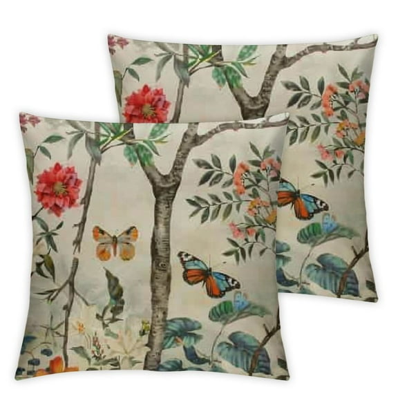 Decorative Pillow Cover" Rectangular Washable Cushion Covers with Invisible Zipper for Couch, Bedroom, Home, Bamboo - Light Beige - Spring/Summer