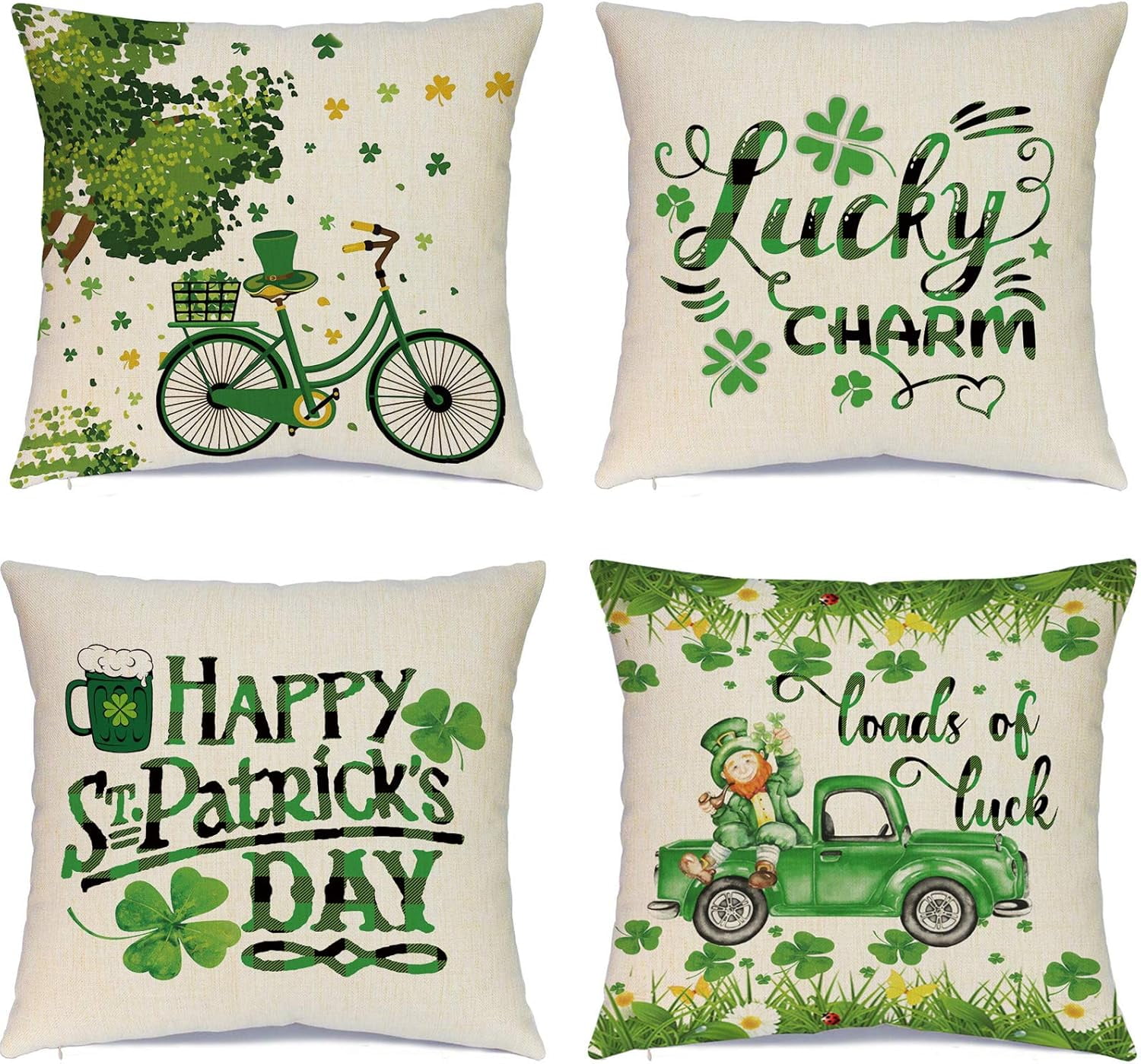 RYKEEN Mexican Colorful Throw Pillow Covers Set Of 4 - 18x18 Inch Decorative Cushion Covers 5 thumbnail image