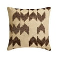 thumbnail image 1 of Decorative Pillow Covers, Brown 24"x24" (60x60 cm) Throw Pillows, Linen Beaded Throw Pillows For Couch, Abstract Pattern Modern Style - Altitude, 1 of 3
