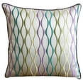 thumbnail image 1 of Decorative Pillow Covers, Multi Color Throw Pillow Cover Couch, Multicolor Embroidered Throw Pillow Cover, 18x18 inch (45x45 cm) Pillow Cover, Square Jacquard - Multicolor Waves, 1 of 4