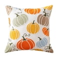 thumbnail image 1 of Decorative Pillow Embroidered Pastel Pumpkin Decor for Fall Decor Harvest Decor Home Decor Pumpkin Accent Pillow for Sofa, 1 of 9