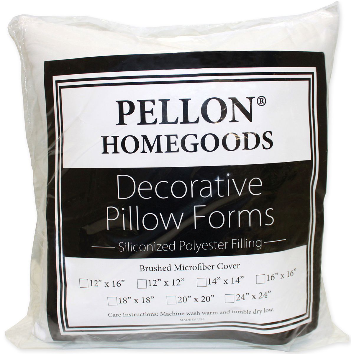 Decorative Pillow Form, 12" x 12"