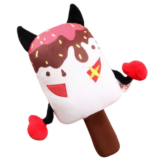 Decorative Pillow Ice Cream Popsicle Devil Themed Halloween Plush 1 Piece for Home Party and Bedroom Display