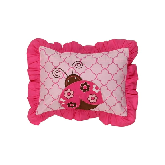 Decorative Pillow, Ladybugs Pink Chocolate