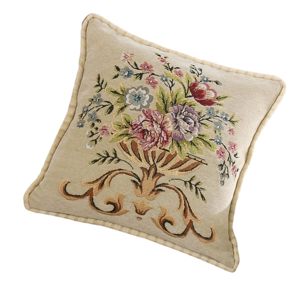 Decorative Pillowcase withFine Embroidery,Comfortable Pillow Sleeve for Living Room Decoration Enthusiasts Modern Decors