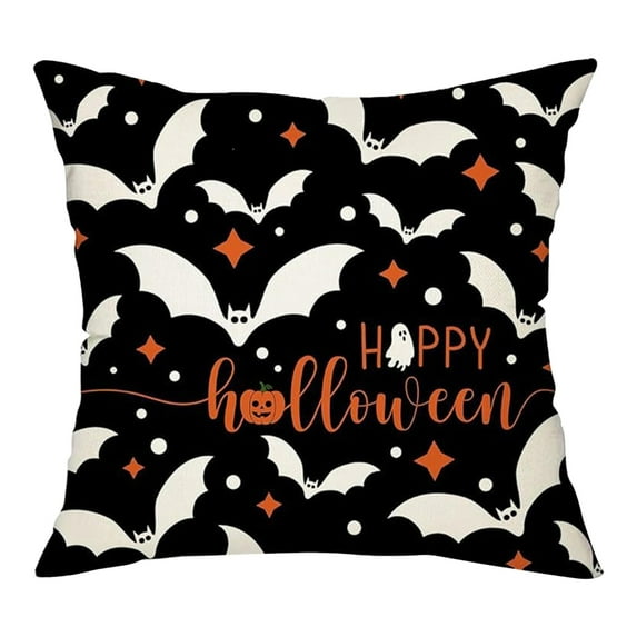 Decorative Pillows for Couch Hwkond Halloween Decorative Pillow Covers 45x45cm Halloween Decorative White Colorful Outdoor Fall Pillow Home Sofa Decorative Throw Pillow Covers,Up to 25% Off