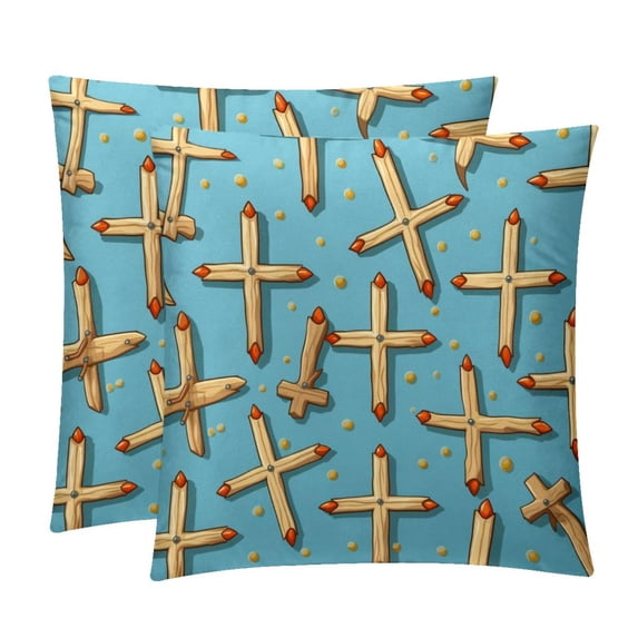 Decorative Pillows Covers Set of 2 - Unique Patterns, 16x16, 18x18, 20x20 Inches - Throw Pillow Covers for Home Decor, Bedroom, Living Room for Various Occasions