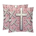 thumbnail image 1 of Decorative Pillows Covers - Set of 2 Throw Pillow Covers for Chair, Unique Patterns, 16x16, 18x18, 20x20 Inches for Any Occasion, 1 of 6
