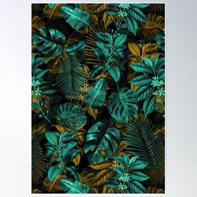 Decorative Plant Background Poster Wall Art Home Decor Office Wall Art Living Room Decor, Paper Poster Only