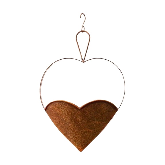 Decorative Plant Hanging Holder Heart Shape Hanging Planter Pots with Hook for Enhancing Indoor and Outdoor Decoration