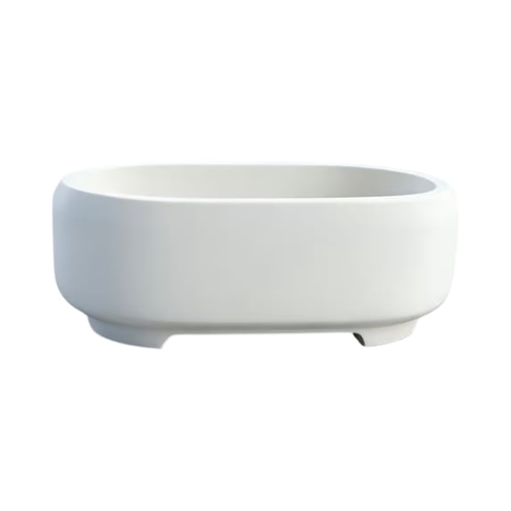 Decorative Plant Pot and Modern Gardening Container for Succulents and Herbs Elegant Indoor Planter 6X3 Inch White