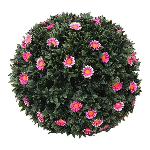 Decorative Plant Sphere, Faux Flower Topiary, Artificial Garden Ball, Fake Floral Sphere, Home Outdoor Decoration, Artificial Bloom Ball, Faux Mum Ball, Artificial Flower Sphere