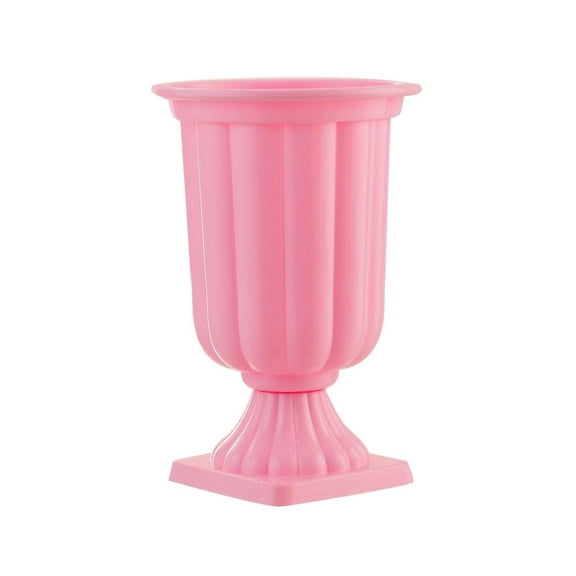 Grupo Mirandinha Baby Pink Plastic Flower Vase – Elegant, Reusable Centerpiece
