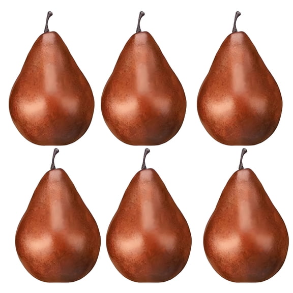 Decorative Plastic Pear Decoration Simulation Natural Looking Artificial Fruit Perfect For Seasonal Displays