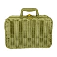 thumbnail image 1 of Decorative Plastic Rattan Suitcase for Picnic and Home Storage Professional Easter Decor Display Box Aesthetic Handwoven Style Suitcase for Adults Outdoor Travel and Interior Organizing, 1 of 7