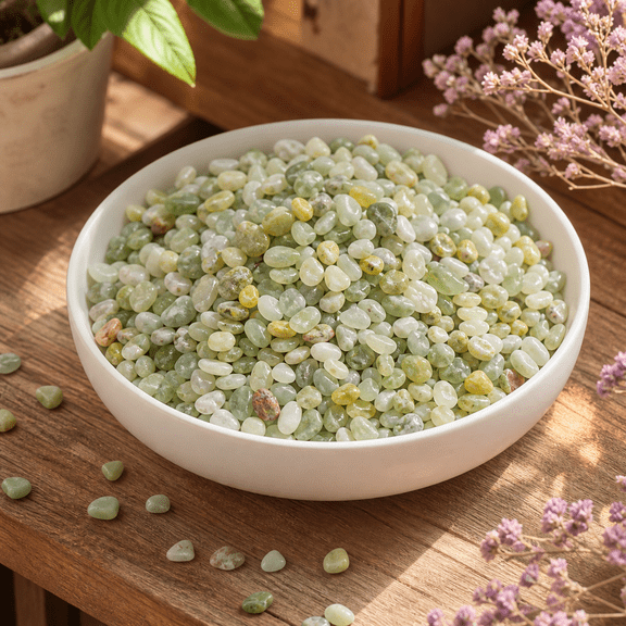 Decorative Polished River Rocks Jade 10 Pounds 1/5 Inch For Succulent Cactus Gardening Vases