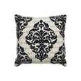 thumbnail image 1 of Decorative Poly Filled Throw Pillow Script Under Print Wit Hdamask 20"X20" Black, 1 of 2