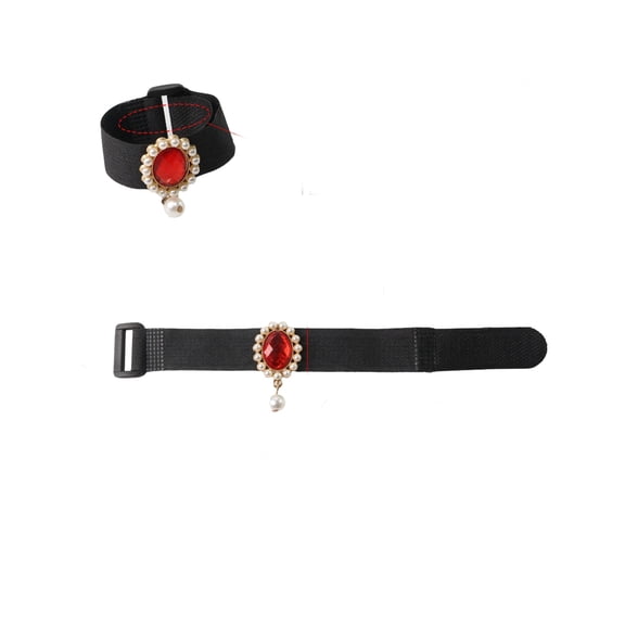 Decorative Poultry Neck Strap with Rhinestone Pendant – Elastic Duck Chicken Goose Collar,No Crow Neck Band for Farm Birds,Fancy Pet Accessories