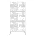 thumbnail image 1 of Decorative Privacy Screen Outdoor Indoor Privacy Screen with Stand for Terrace, 1 of 7