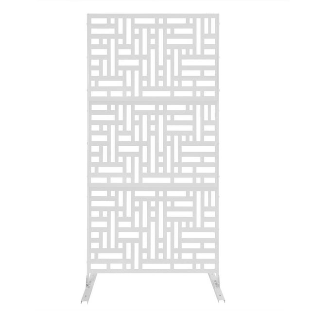 Decorative Privacy Screen Outdoor Indoor Privacy Screen with Stand for Terrace