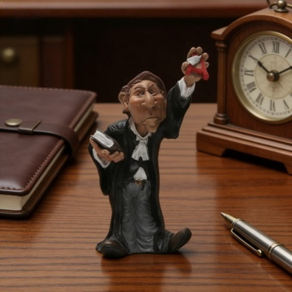 Decorative Professional Occupation Resin Figurine, Statues for Home decor 3 Characters to Choose from, Dentist, Doctor, Lawyer Decorative Statues (Lawyer)