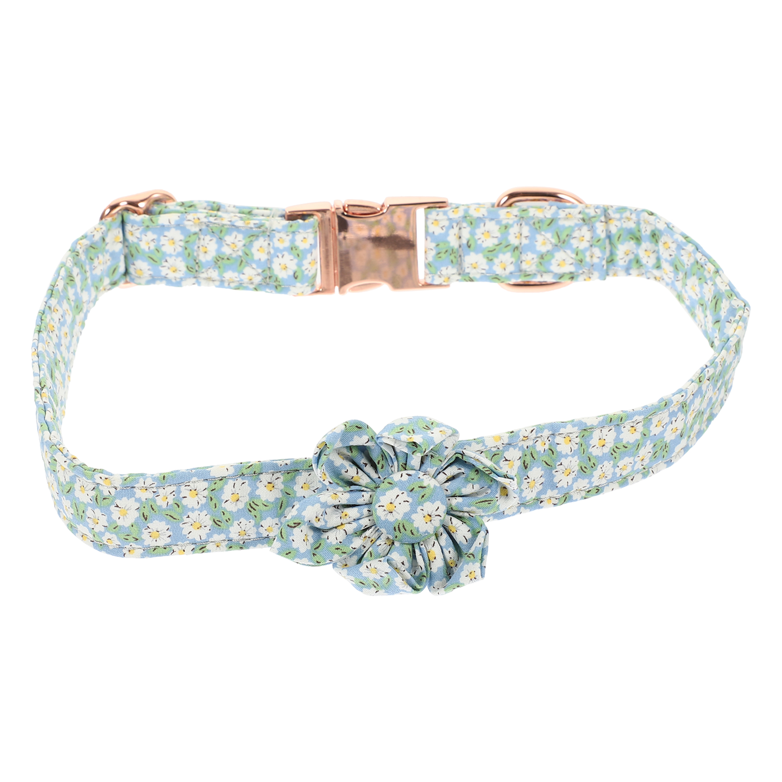 Decorative Puppy Collar Daisy Pattern Dog Collar Outdoor Pet Calming