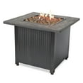 thumbnail image 1 of Decorative Push Button Outdoor LP Gas Fire Pit + Rocks, 1 of 5