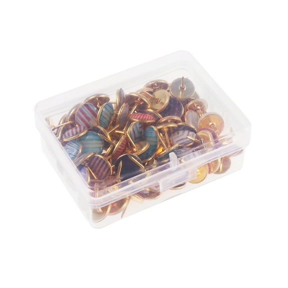 120pcs DIY Push Decorative Thumbtacks for Wall Maps Photos Bulletin Board or Cork Boards