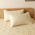 thumbnail image 1 of Decorative Quilted Pillowcases Standard Size Set of 2 | Polyester Yarn Dyed | Hotel Style Solid Color | Fade Resistant | Luxury Bedding Covers | 29.1x18.8 in | Assorted Colors, 1 of 6