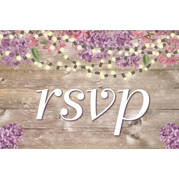 Decorative RSVP Postcards – 4×6 inches, 50 Postcards – B17075