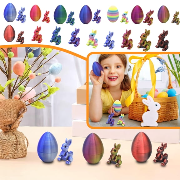 Decorative Rabbit Figurine Printed Resin Animal Sculpture for Home Office Desk Ornament Indoor Outdoor Display