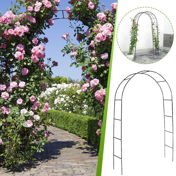 Decorative Rack Metal Garden Plant Climbing Frame Tall Wedding Patio Yard Decoration Rack with Trellis(Green,1Pcs) Rkxzt