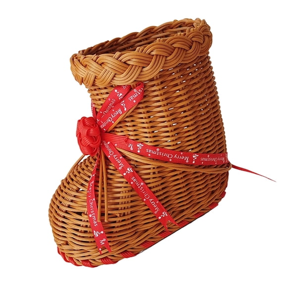 Decorative Rattan Style Shoe Storage Basket Multipurpose Easy Cleaning Home Use