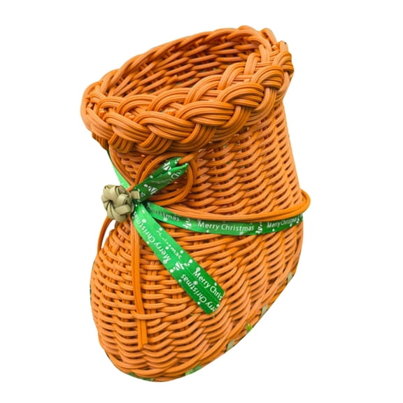 Decorative Rattan Style Shoe Storage Basket Multipurpose Easy Cleaning Home Use
