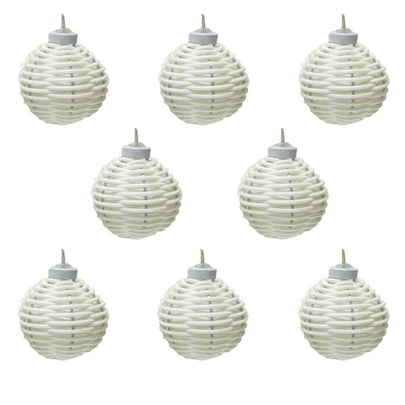 Decorative Rattan Wire Ball Style Lantern String Lights - 10 Lights with Rattan Wire Ball Style, Globe Rattan Ball Waterproof Indoor Outdoor Patio String Light for Home Pergola Porch Party Backyard