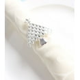 thumbnail image 1 of Decorative Reindeer Snowflake Christmas Tree Holiday Rhinestone Metal Napkin Rings - Set of 4 (Silver Christmas Tree+Star), 1 of 4
