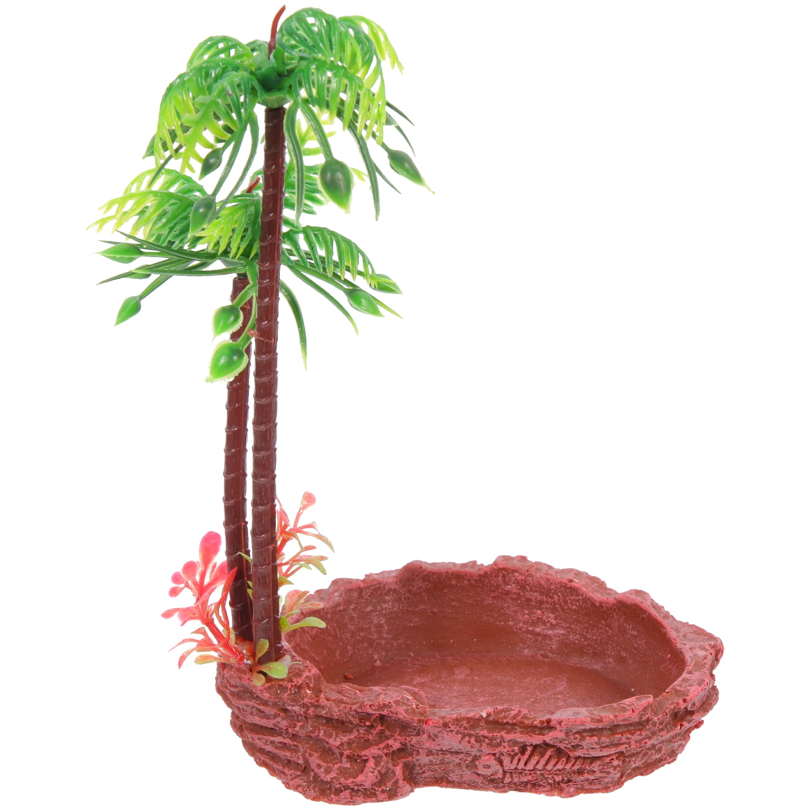 Decorative Reptile Dish Resin Tortoise Water Container Snake Water Dish