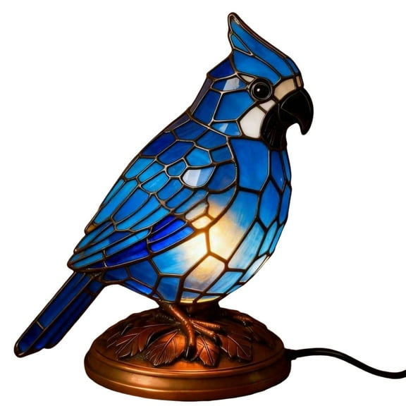 Decorative Resin Bird & Nature Table Lamp - Elegant Artistic Home or Office Accent, Unique Gift for Art Enthusiasts & Decor Lovers, Perfect for Living Rooms and Bedrooms