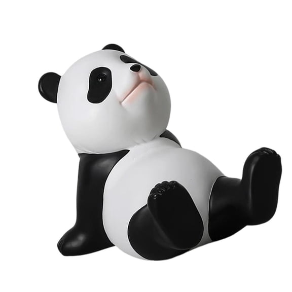 Decorative Resin Panda Desk Figurine Phone Tablet Holder For Home Office Decors
